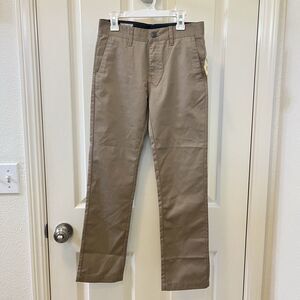 Volcom Frickin Modern Fit Chino Pants Straight Big Youth Boys Size 26 12 w/Tag
